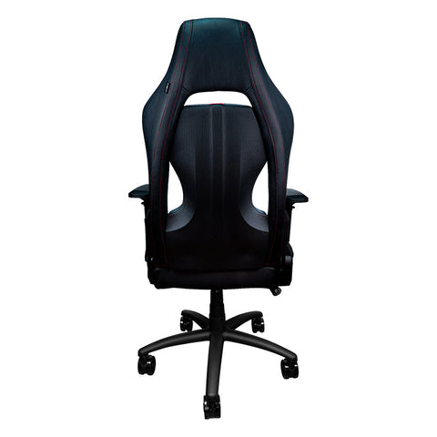 Silla Gamer GameFactor CGC650, Negro con Azul, Reclinable, 4D, 150Kg - CGC650-BL