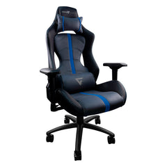 Silla Gamer GameFactor CGC650, Negro con Azul, Reclinable, 4D, 150Kg - CGC650-BL