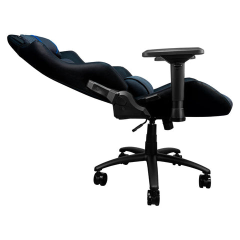 Silla Gamer GameFactor CGC650, Negro con Azul, Reclinable, 4D, 150Kg - CGC650-BL