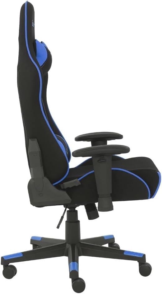 Silla Gamer OST- Electric Blue. Base hidraulica, Descansa Brazos Ajustables, Inclinación de hasta 155°. Soporta hasta 150Kg. Recubrimiento de Tela. Color Azul y Negro