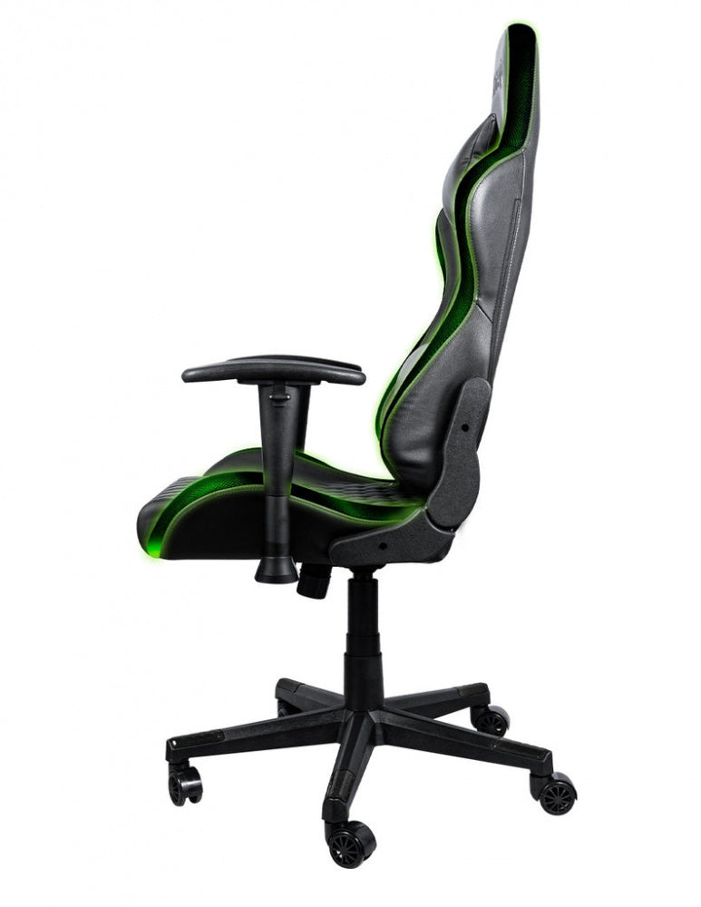 Silla Gamer Xbox By Techzone Elite Led Sx-00g5 Negro Con Verde Led Rgb