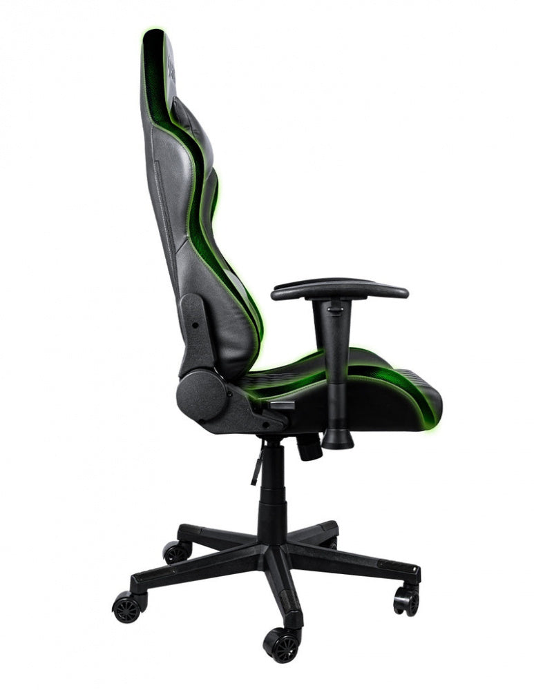 Silla Gamer Xbox By Techzone Elite Led Sx-00g5 Negro Con Verde Led Rgb