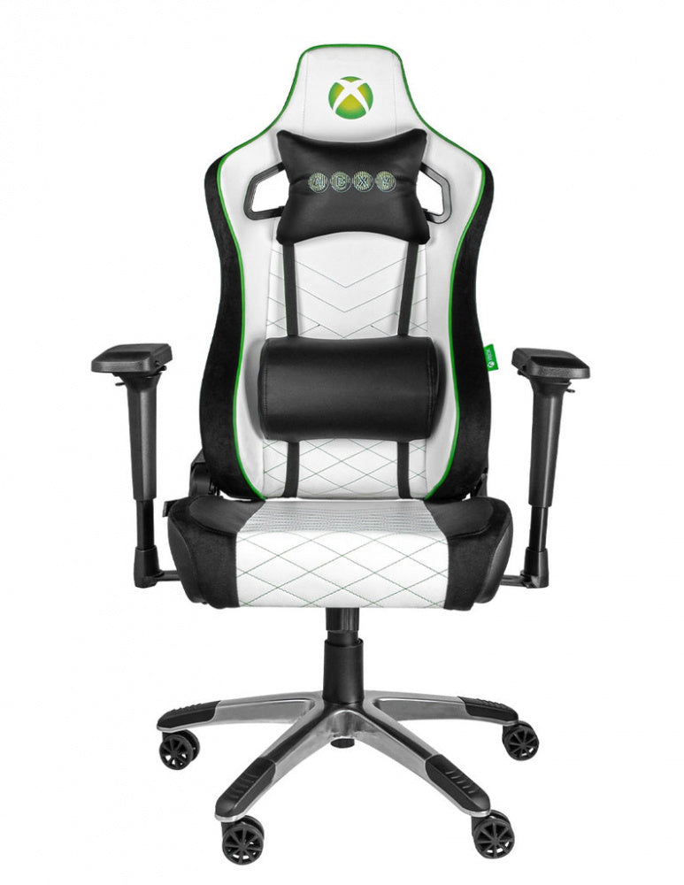 Silla Gamer Xbox By Techzone Elite Sx-00g4 Blanco Con Verde