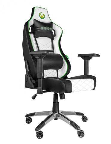 Silla Gamer Xbox By Techzone Elite Sx-00g4 Blanco Con Verde