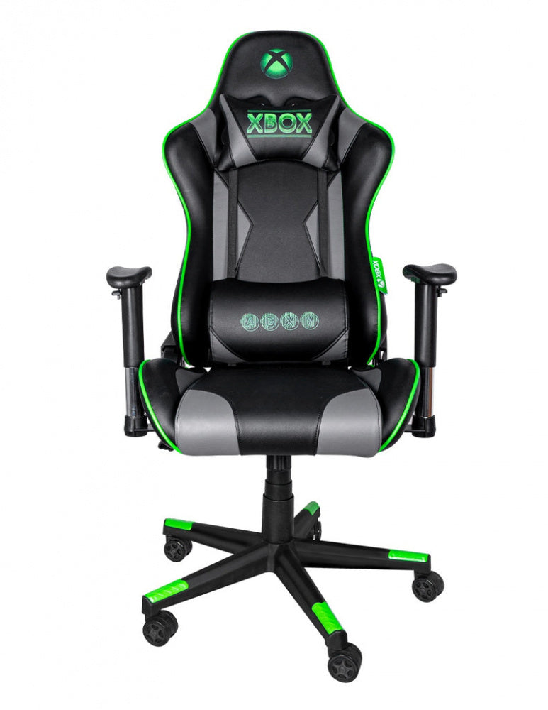 Silla Gamer Xbox By Techzone Essential Sx-00g1 Negro Con Verde