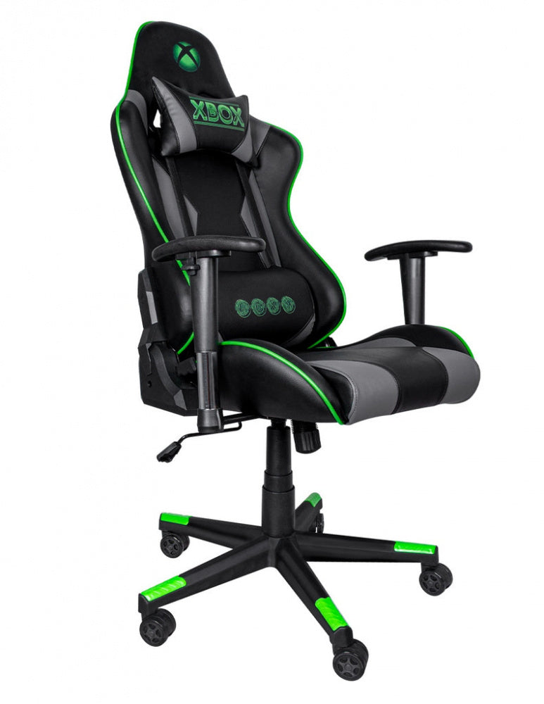 Silla Gamer Xbox By Techzone Essential Sx-00g1 Negro Con Verde