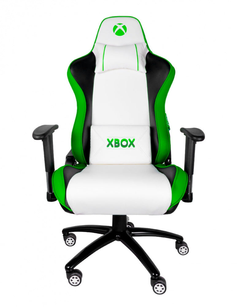 Silla Gamer Xbox By Techzone Pro Sx-00g6 Blanco Con Verde