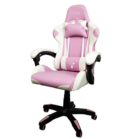 Silla Gamer Xzeal Blanco Con Rosa Acero, Textil, Alto Desempeño - (Sgsi02p)