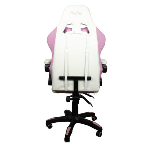 Silla Gamer Xzeal Blanco Con Rosa Acero, Textil, Alto Desempeño - (Sgsi02p)