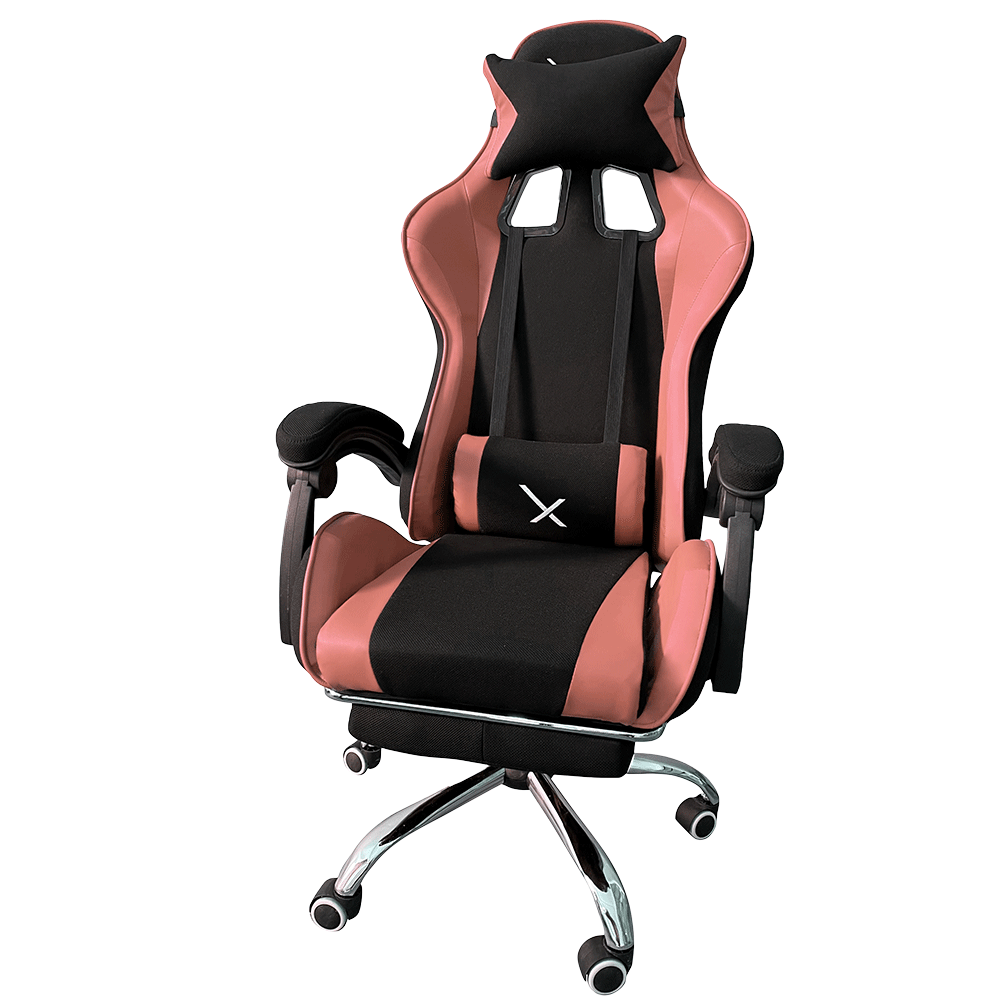 Silla Gamer Xzeal Con Reposa Pies Color Rosa (Xzsxz52p)