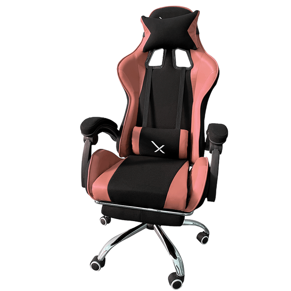 Silla Gamer Xzeal Con Reposa Pies Color Rosa (Xzsxz52p)