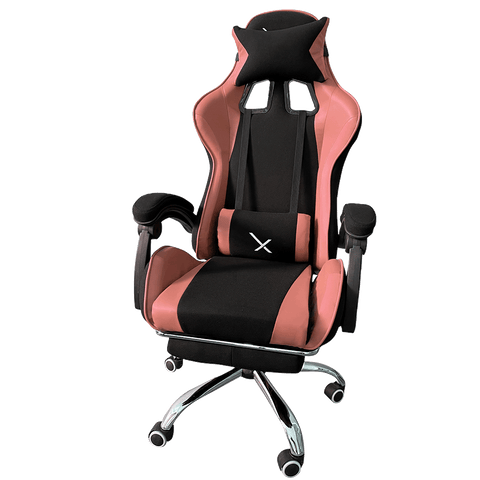 Silla Gamer Xzeal Con Reposa Pies Color Rosa (Xzsxz52p)