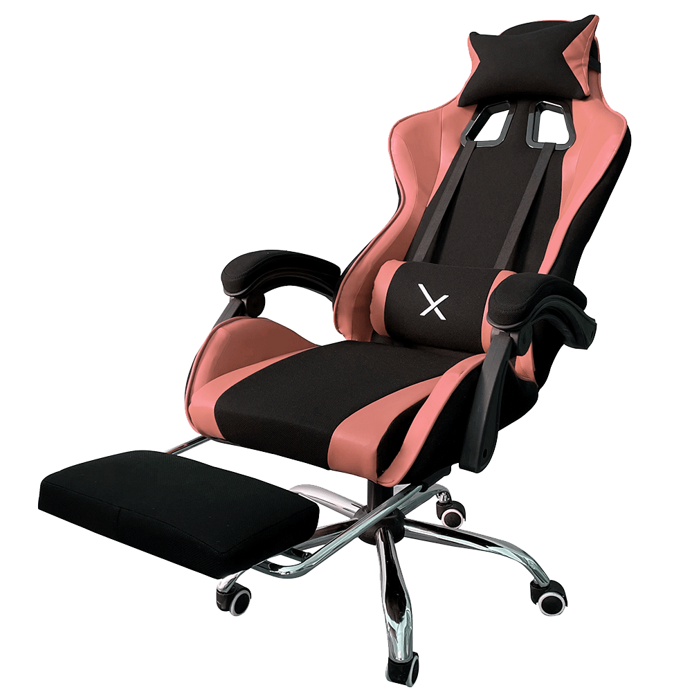 Silla Gamer Xzeal Con Reposa Pies Color Rosa (Xzsxz52p)