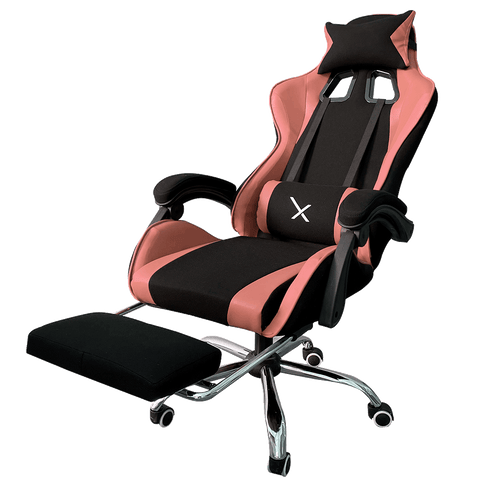 Silla Gamer Xzeal Con Reposa Pies Color Rosa (Xzsxz52p)