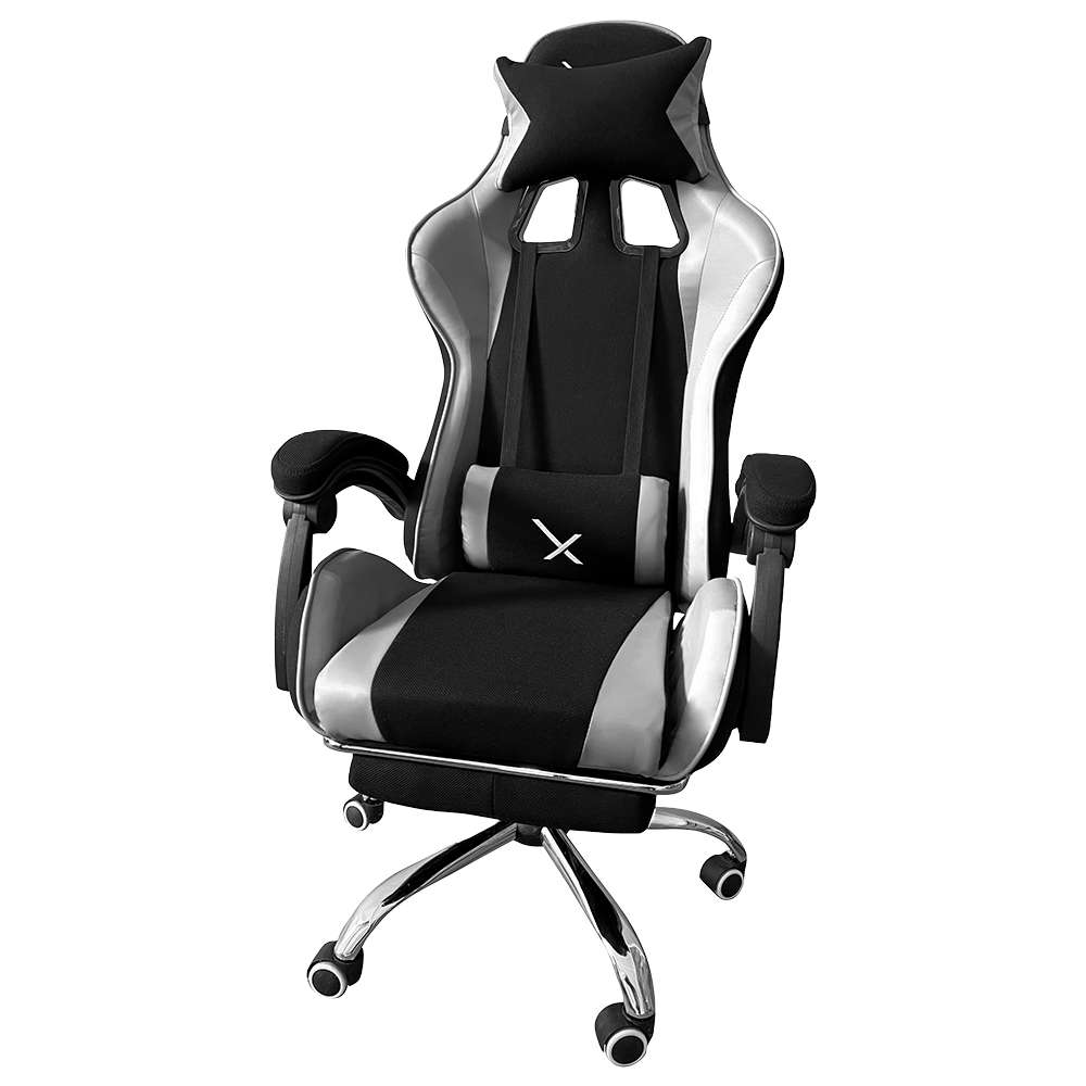 Silla Gamer Xzeal Con Reposapies Color Blanco (Xzsxz52w)