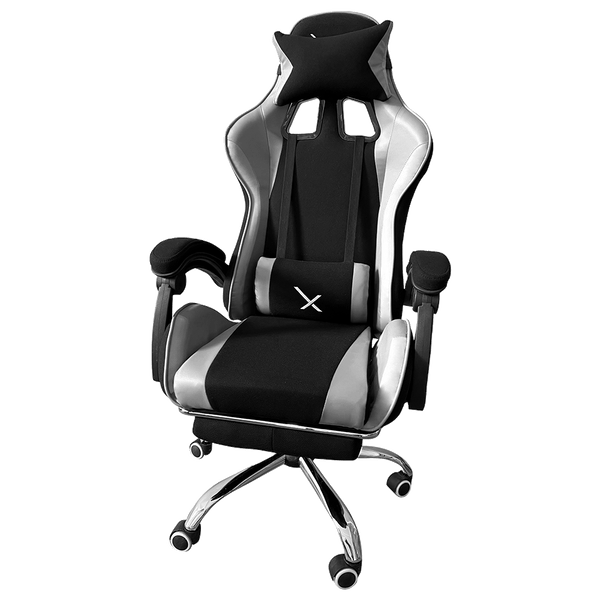 Silla Gamer Xzeal Con Reposapies Color Blanco (Xzsxz52w)