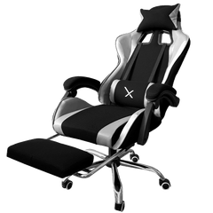 Silla Gamer Xzeal Con Reposapies Color Blanco (Xzsxz52w)