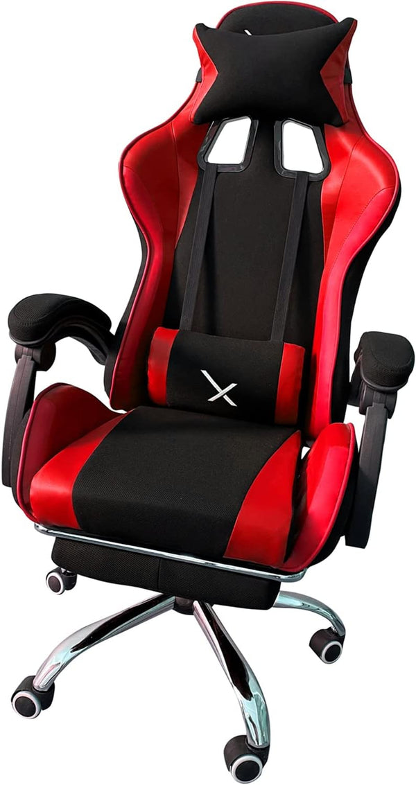 Silla Gamer Xzeal Con Reposapies Color Rojo (Xzsxz52r)