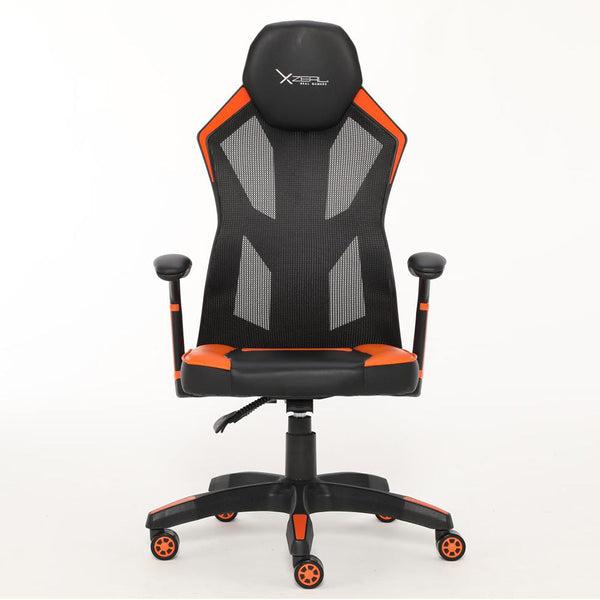 Silla Gamer Xzeal Naranja Malla, Foam, 150° Giro, Ergonomico - (Xzsxz30o)