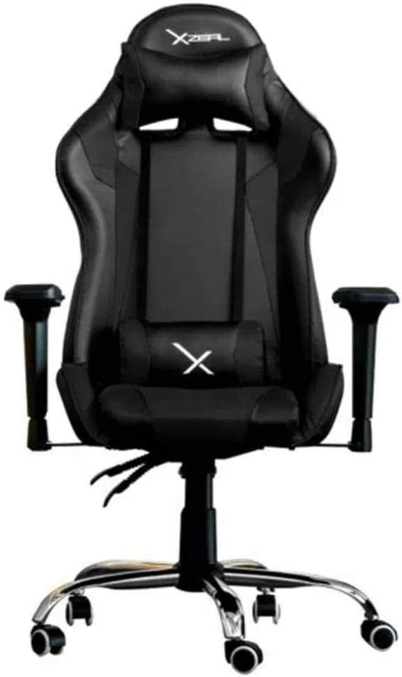 Silla Gamer Xzeal Negra Acero, Pvc Alto Desempeño (Zxsxz10b)