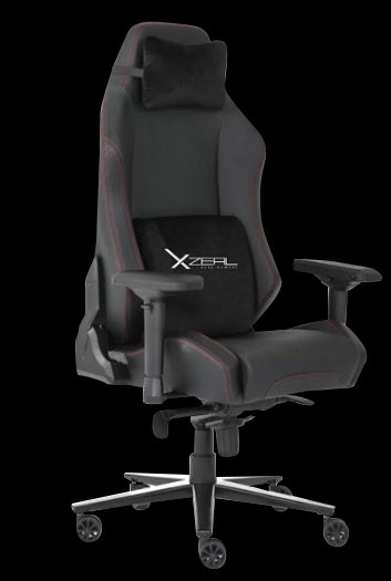 Silla Gamer Xzeal Negra Acero Textil Alto Desempeño Xz40 (Xzsxz40b)
