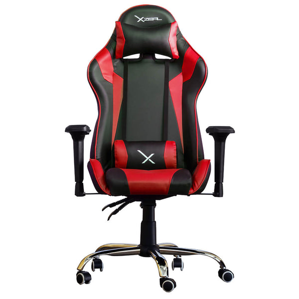 Silla Gamer Xzeal Negra Con Roja Acero, Pvc, Alto Desempeño - (Zxsxz10r)