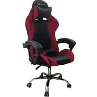 Silla Gamer Xzeal Negra Con Roja Acero, Pvc, Alto Desempeño - (Xzsxz05r)