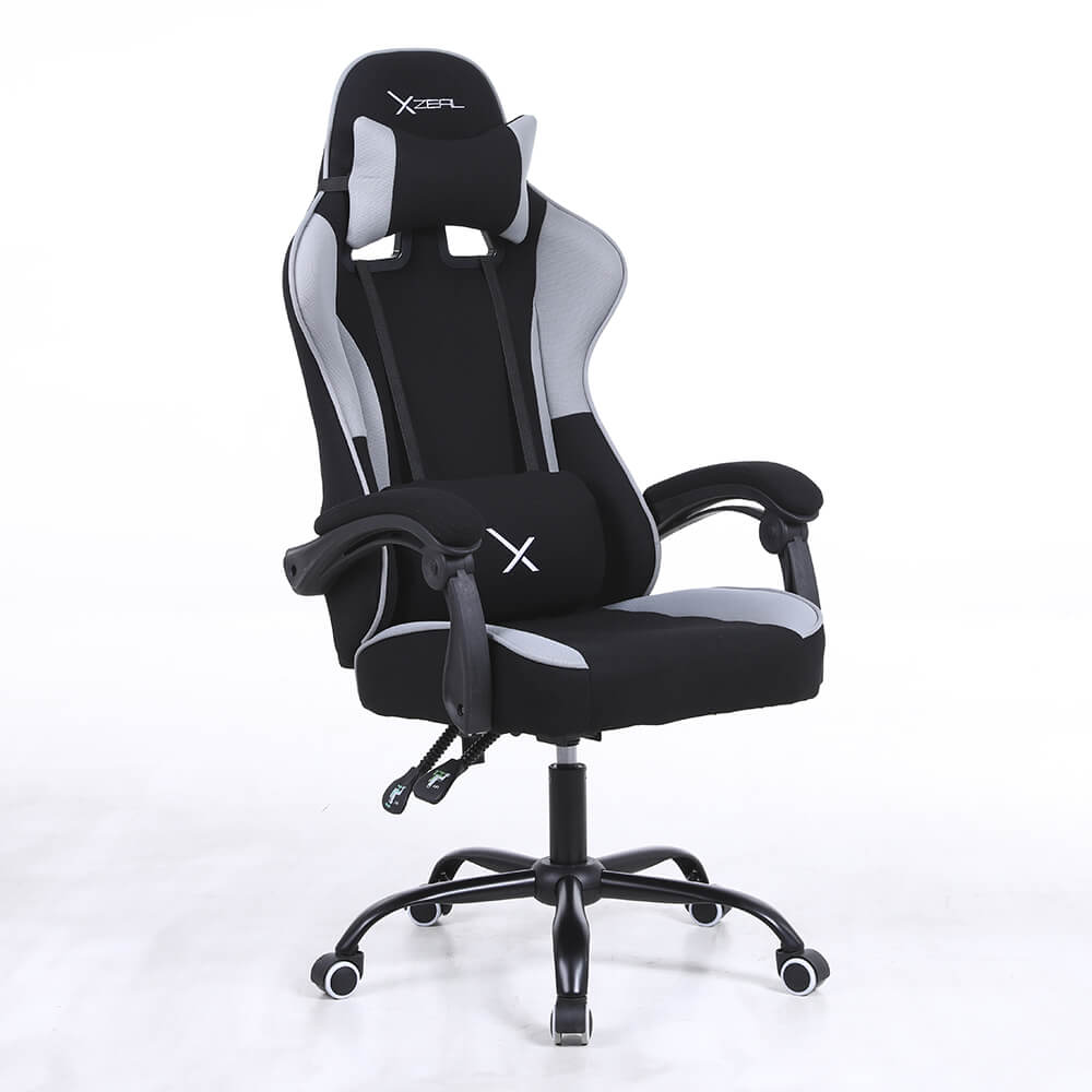 Silla Gamer Xzeal Negro, Acero, Textil, Alto Desempeño (Xzsxz20b)