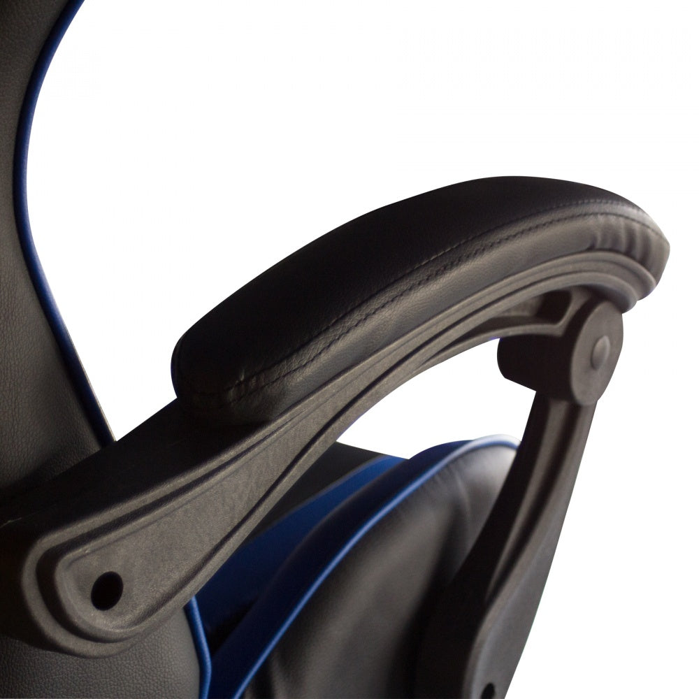 Silla Gamer Xzeal Negro Con Azul Acero, 3 Pistones, Pvc - (Xzsxz05a)
