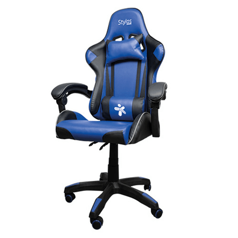 Silla Gamer Xzeal Negro Con Azul Acero, Textil, Alto Desempeño (Sgsi02a)