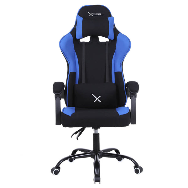 Silla Gamer Xzeal Negro Con Azul Acero, Textil, Alto Desempeño - (Xzsxz20a)