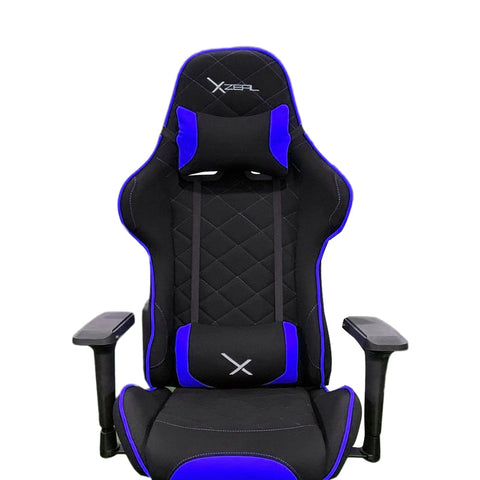 Silla Gamer Xzeal Negro Con Azul, Textil, Alto Desempeño (Xzsxz25a)