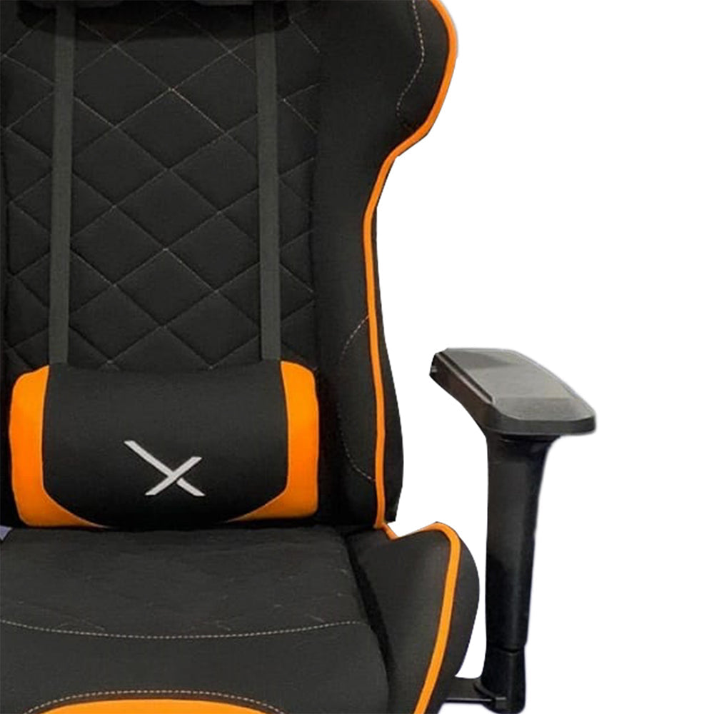 Silla Gamer Xzeal Negro Con Naranja, Textil, Alto Desempeño - (Xzsxz25o)