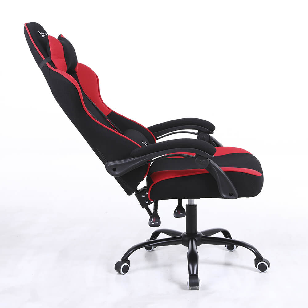 Silla Gamer Xzeal Negro Con Rojo Acero, Textil, Alto Desempeño - (Xzsxz20r)