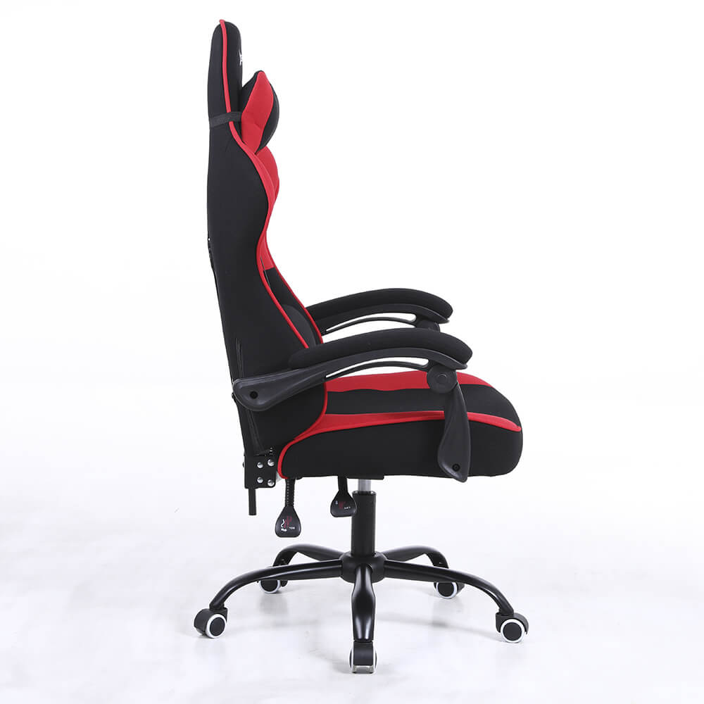 Silla Gamer Xzeal Negro Con Rojo Acero, Textil, Alto Desempeño - (Xzsxz20r)