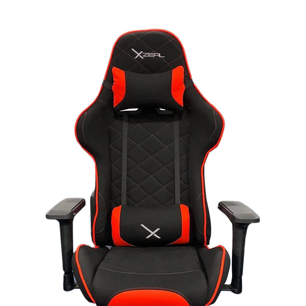 Silla Gamer Xzeal Negro Con Rojo, Textil, Alto Desempeño - (Xzsxz25r)