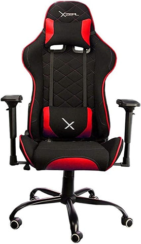 Silla Gamer Xzeal Negro Con Rojo, Textil, Alto Desempeño - (Xzsxz25r)