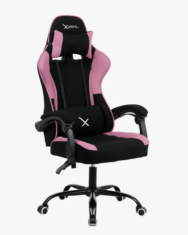 Silla Gamer Xzeal Negro Con Rosa Acero, Textil, Alto Desempeño - (Xzsxz20p)