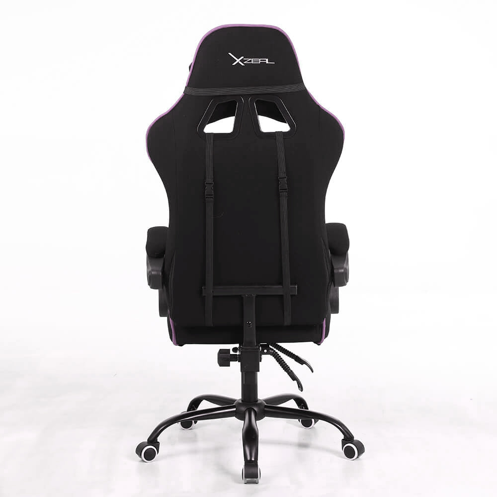Silla Gamer Xzeal Negro Con Rosa Acero, Textil, Alto Desempeño - (Xzsxz20p)