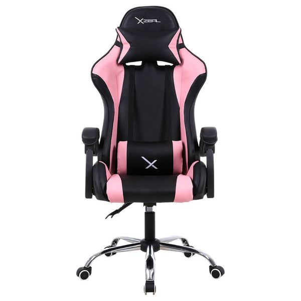 Silla Gamer Xzeal Negro Con Rosa Foam, 165° Giro, Soporte Estrella - (Xzsxz05p)