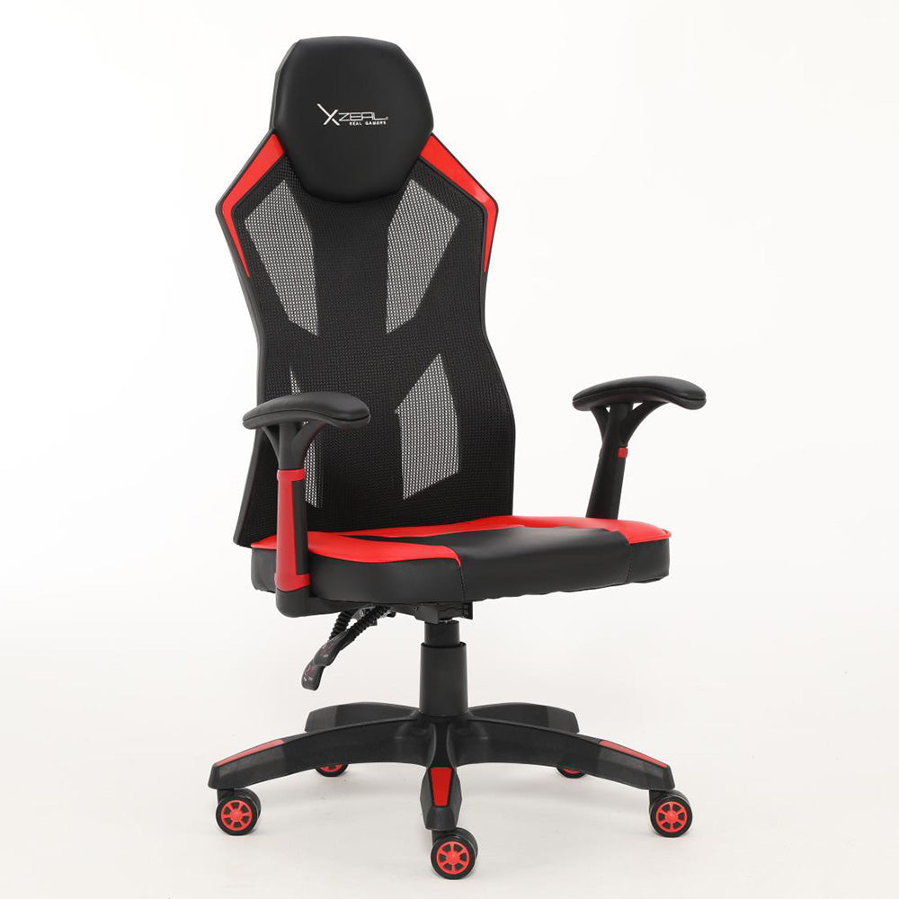 Silla Gamer Xzeal Rojo Malla, Foam, 150° Giro, Ergonomico (Xzsxz30r)