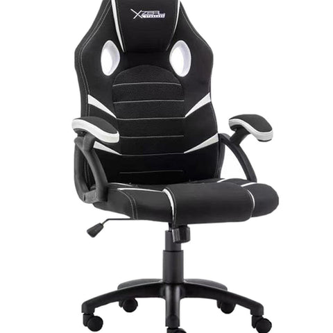 Silla Gamer Xzeal Starter Blanco Tela, Foam Ergonomico, Piston Clase 3, Xsst050w