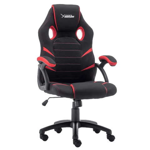 Silla Gamer Xzeal Starter Roja Tela, Foam Ergonomico, Piston Clase 3, Xsst050r