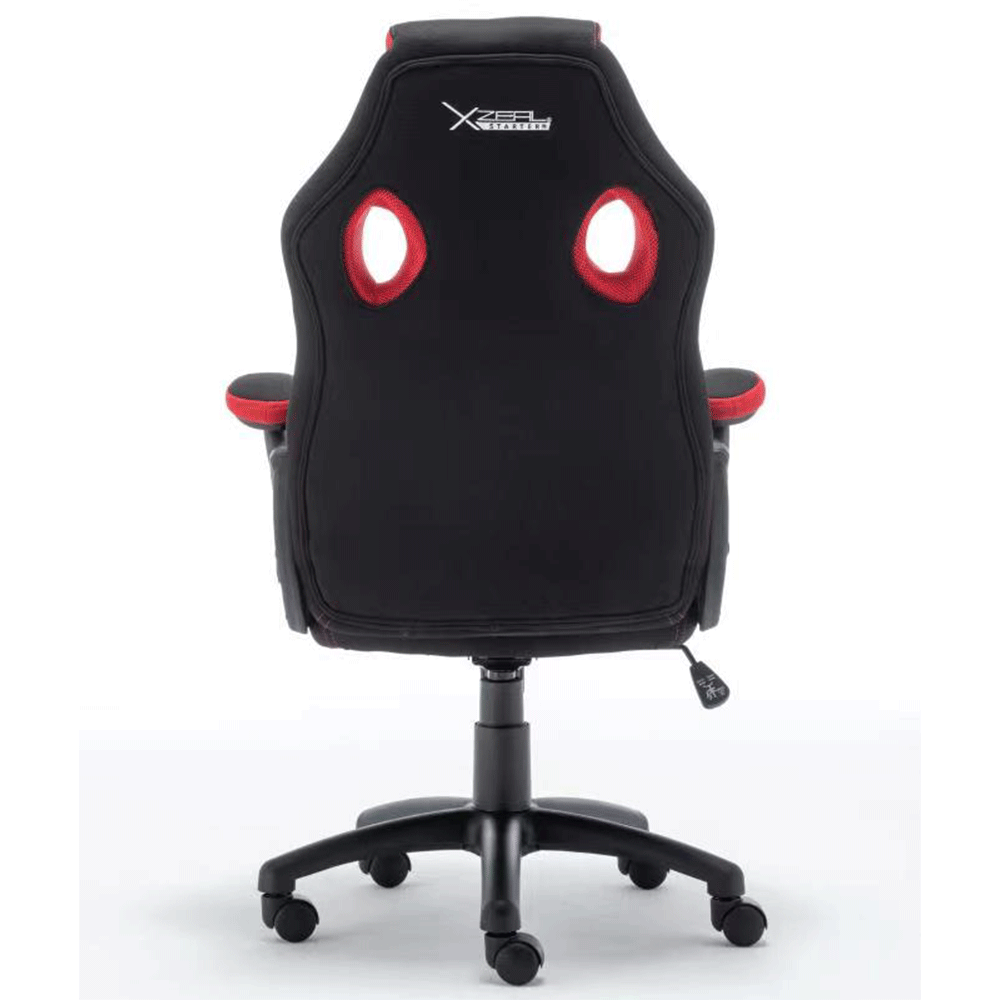 Silla Gamer Xzeal Starter Roja Tela, Foam Ergonomico, Piston Clase 3, Xsst050r