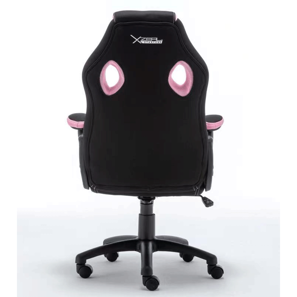 Silla Gamer Xzeal Starter Rosa Tela, Foam Ergonomico, Piston Clase 3, Xsst050p