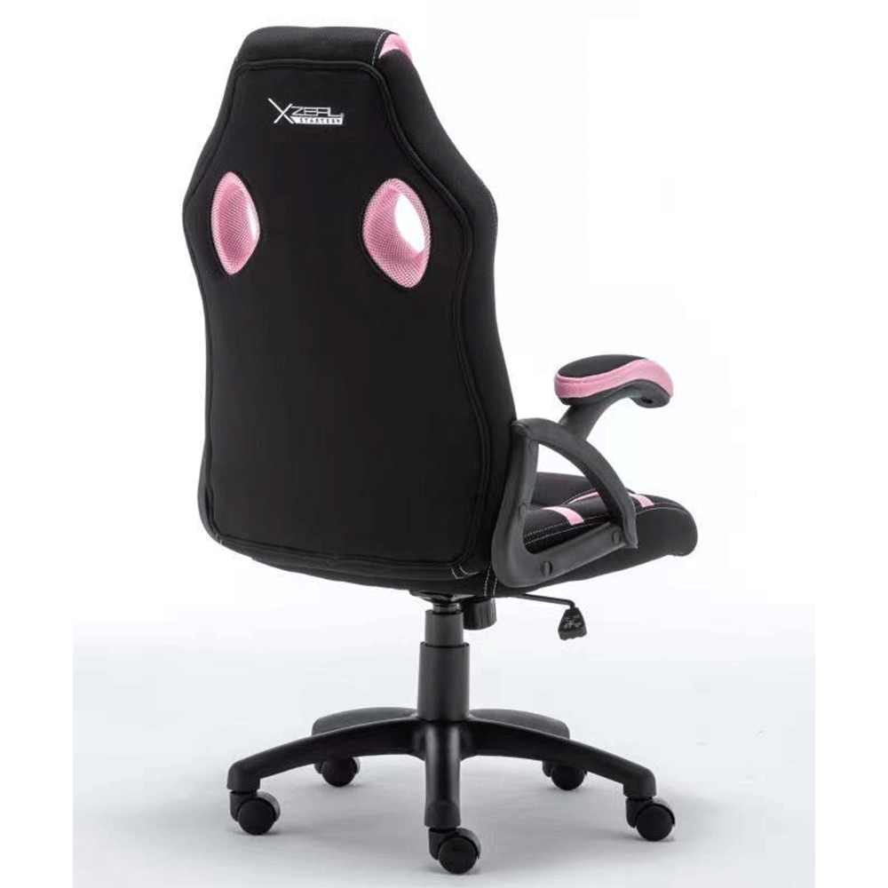 Silla Gamer Xzeal Starter Rosa Tela, Foam Ergonomico, Piston Clase 3, Xsst050p