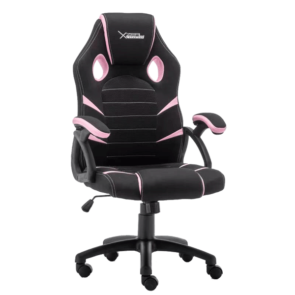 Silla Gamer Xzeal Starter Rosa Tela, Foam Ergonomico, Piston Clase 3, Xsst050p