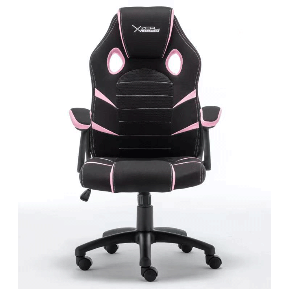 Silla Gamer Xzeal Starter Rosa Tela, Foam Ergonomico, Piston Clase 3, Xsst050p