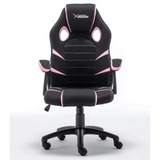 Silla Gamer Xzeal Starter Rosa Tela, Foam Ergonomico, Piston Clase 3, Xsst050p