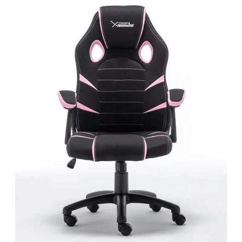 Silla Gamer Xzeal Starter Rosa Tela, Foam Ergonomico, Piston Clase 3, Xsst050p
